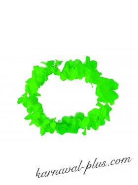 Ожерелье гавайское Лепестки ириса, зеленое
